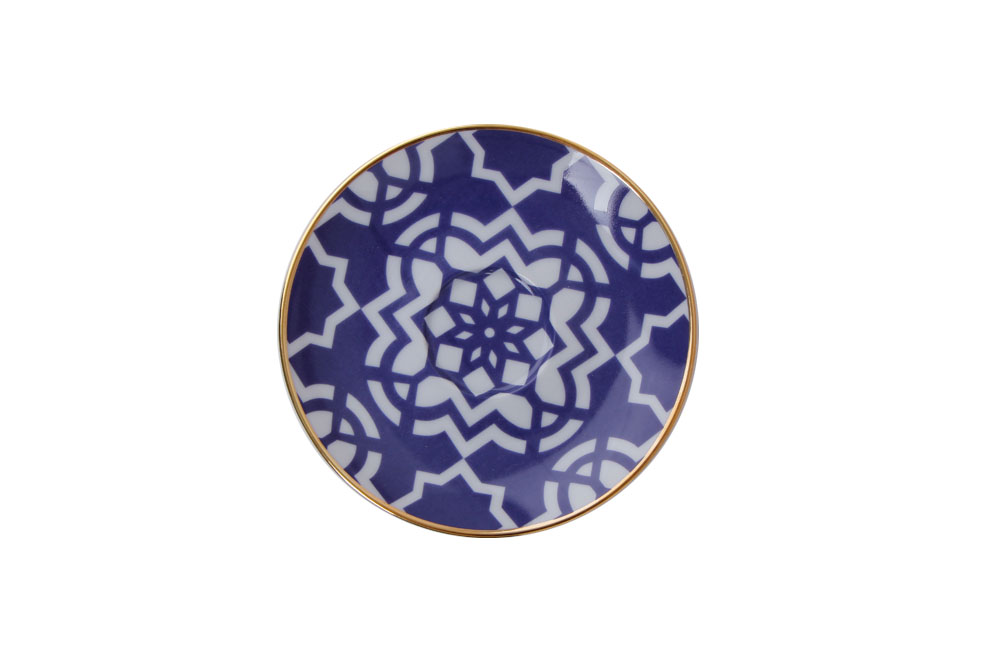 Porland MOROCCO Design7 Untersetzer für Mokkatassen BLAU