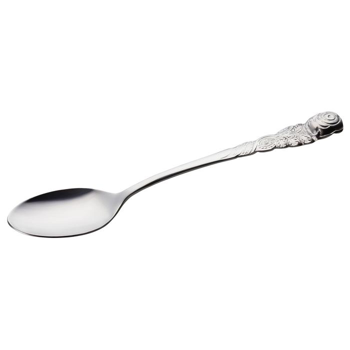 Espressolöffel 6 Stück, Silber, Rosendekor