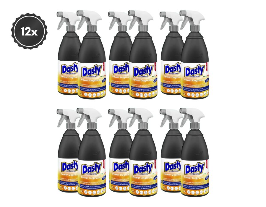 SPARPAKET DASTY POWER Fettlöser 12 Stück 1 Liter Entfetter