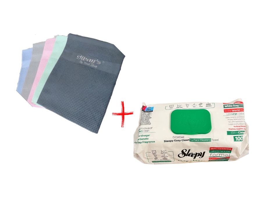 CiCi HOME Aktion ILBAYS Putztücher + SLEEPY Feuchttücher
