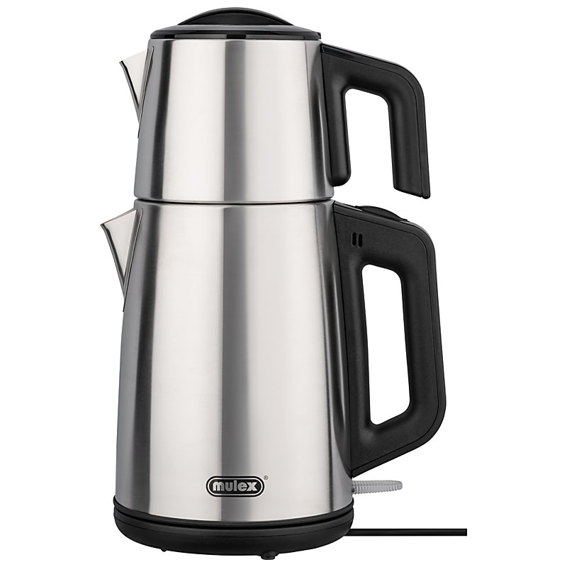 MULEX Tee-Express Teekocher Edelstahl SILBER MATT 1L - 2L