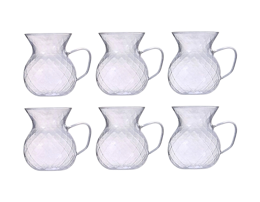 ILAYDA Stylische Trinkgläser 6er Set 250 ml