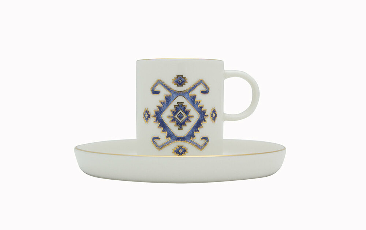 ARABESQUE Design5 Mokkatasse und Untersetzer 80ml mit Kilim Design