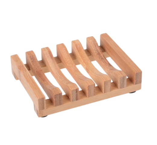 Seifenablage Seifenschale Bambusholz rechteckig